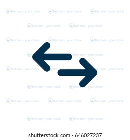 Exchange icon in flat style