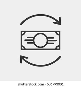 Exchange  icon illustration isolated vector sign symbol