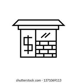 exchange icon isolated on white background, vector illustration