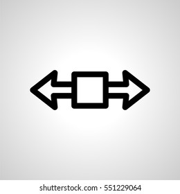 exchange icon. isolated sign symbol