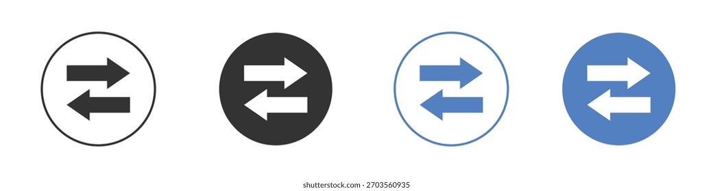 Pictograma del icono del intercambio para su diseño del Sitio web, logotipo