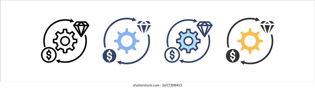 Exchange Icon Set Multiple Style Collection