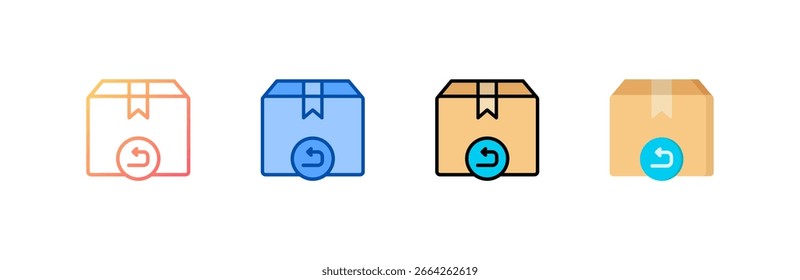 Ícone do Exchange define coleção de vários estilos