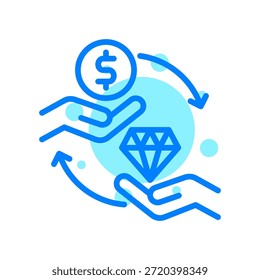 Ícone De Troca Na Ilustração Do Vetor De Forma