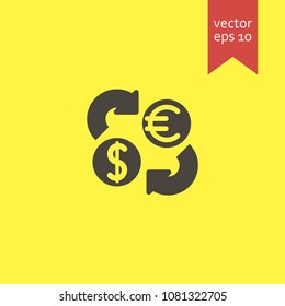 exchange. exchange icon. sign design. Vector EPS 10.