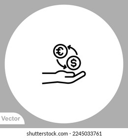Exchange icon sign vector,Symbol, logo illustration for web and mobile