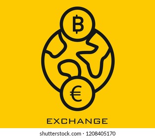 Exchange icon signs