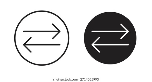 Intercambia diseños de Vector de silueta de ícono. Trazos editables