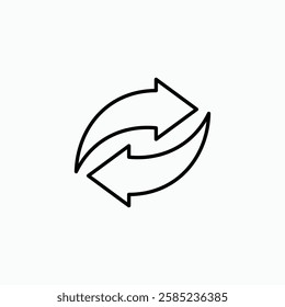 Exchange icon. simple vector icon