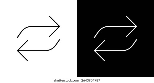 Conceito de símbolo de ícone do Exchange para design gráfico, site, interface do usuário. EPS