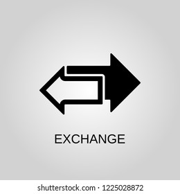 Exchange icon. Exchange symbol. Flat design. Stock - Vector illustration