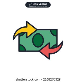 exchange icon symbol template for graphic and web design collection logo vector illustration