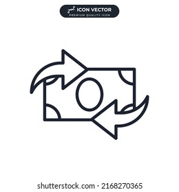 exchange icon symbol template for graphic and web design collection logo vector illustration