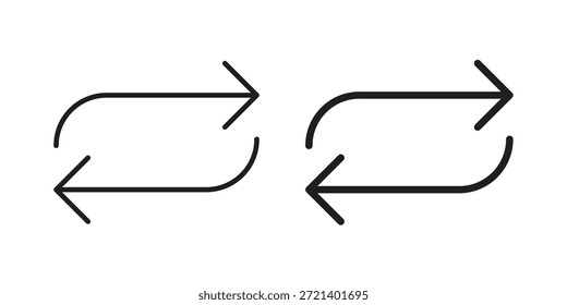 Icono de intercambio por Plantilla. Conjunto de gráficos de Vector de iconos