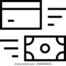 exchange icon. Thin linear style design isolated on white background