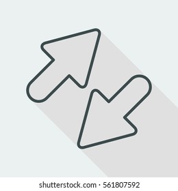 Exchange icon - Thin series