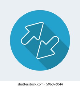 Exchange icon - Thin series