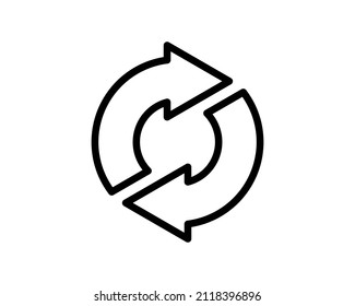 Exchange icon in trendy flat style. Reverse symbol for your web site design, logo, app, UI Vector EPS 10