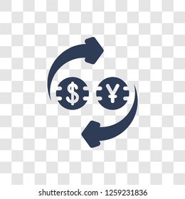 Exchange icon. Trendy Exchange logo concept on transparent background from Cryptocurrency economy and finance collection