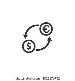 Exchange icon vector