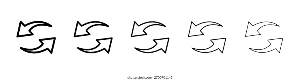 Ilustración de Arte vectorial de icono de Exchange