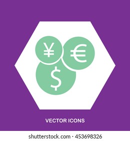 Exchange icon, Vector, Currency