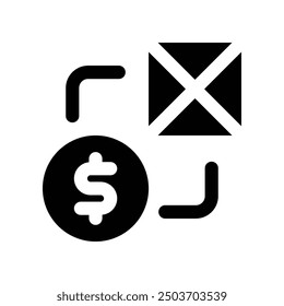 exchange icon. vector glyph icon for your website, mobile, presentation, and logo design.
