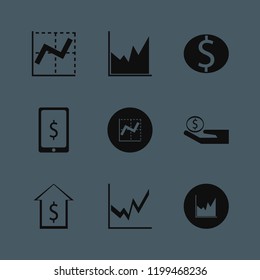 exchange icon. exchange vector icons set dollar, dollar coin, graph and dollar symbol phone