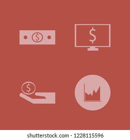 exchange icon. exchange vector icons set money cash, dollar symbol computer, money hand and graph