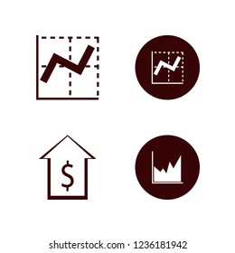 exchange icon. exchange vector icons set dollar and graph