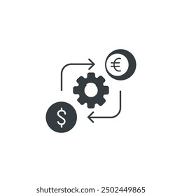 Icono de Exchange, Ilustración vectorial de Exchange