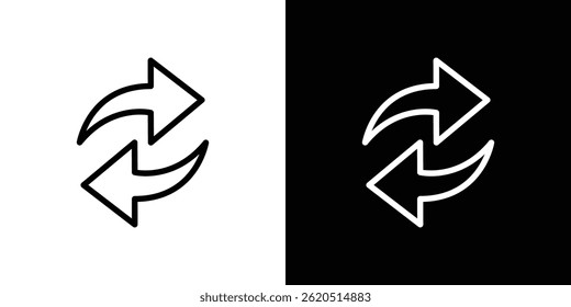 Exchange icon vector, illustration logo template in trendy style