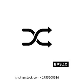 Exchange icon vector. Exchange logo symbol vector illustration