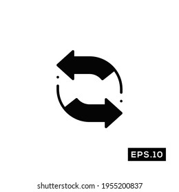 Exchange icon vector. Exchange logo symbol vector illustration
