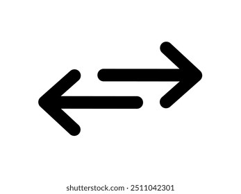 ícone do exchange vetor em fundo branco. ícone transferência