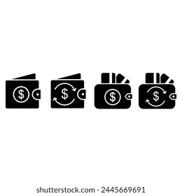 Exchange icon vector set. Money exchange illustration sign collection. Exchange rate symbol or logo.