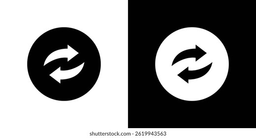 Exchange icon vector, solid logo illustration, pictogram