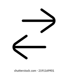 Exchange Icon Vector Symbol Design Illustration