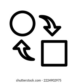 Exchange-Symboldesign-Illustration für Vektorsymbol