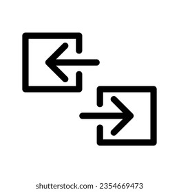 Exchange Icon Vector Symbol Design Illustration