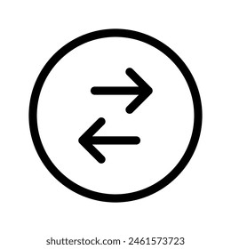 Exchange Icon Vector Symbol Design Illustration