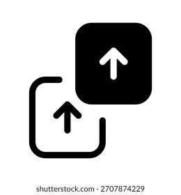 Ilustración de diseño de símbolo de Vector de ícono de intercambio