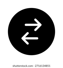Ilustración de diseño de símbolo de Vector de ícono de intercambio