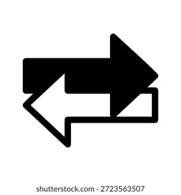 Exchange-Symbol - Vektorsymbol-Entwurfsgrafik