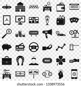 Exchange icons set. Simple style of 36 exchange vector icons for web for any design