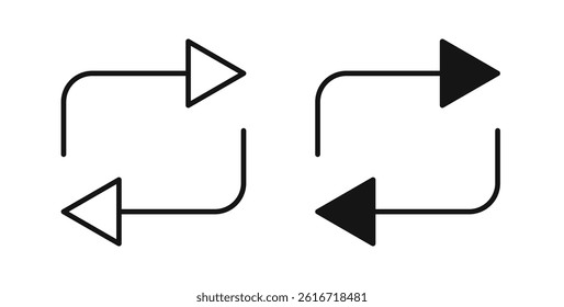 Exchange icons set for website design