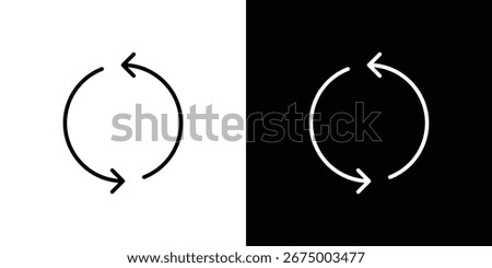 Exchange icons, vector best stroke icon EPS