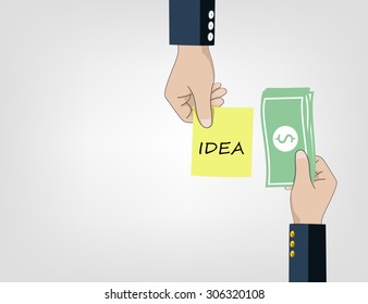 Exchange  idea and money