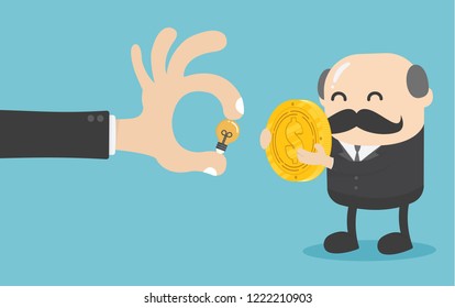 Exchange of ideas with currency