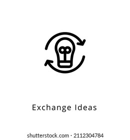 exchange ideas icon in vector. Logotype